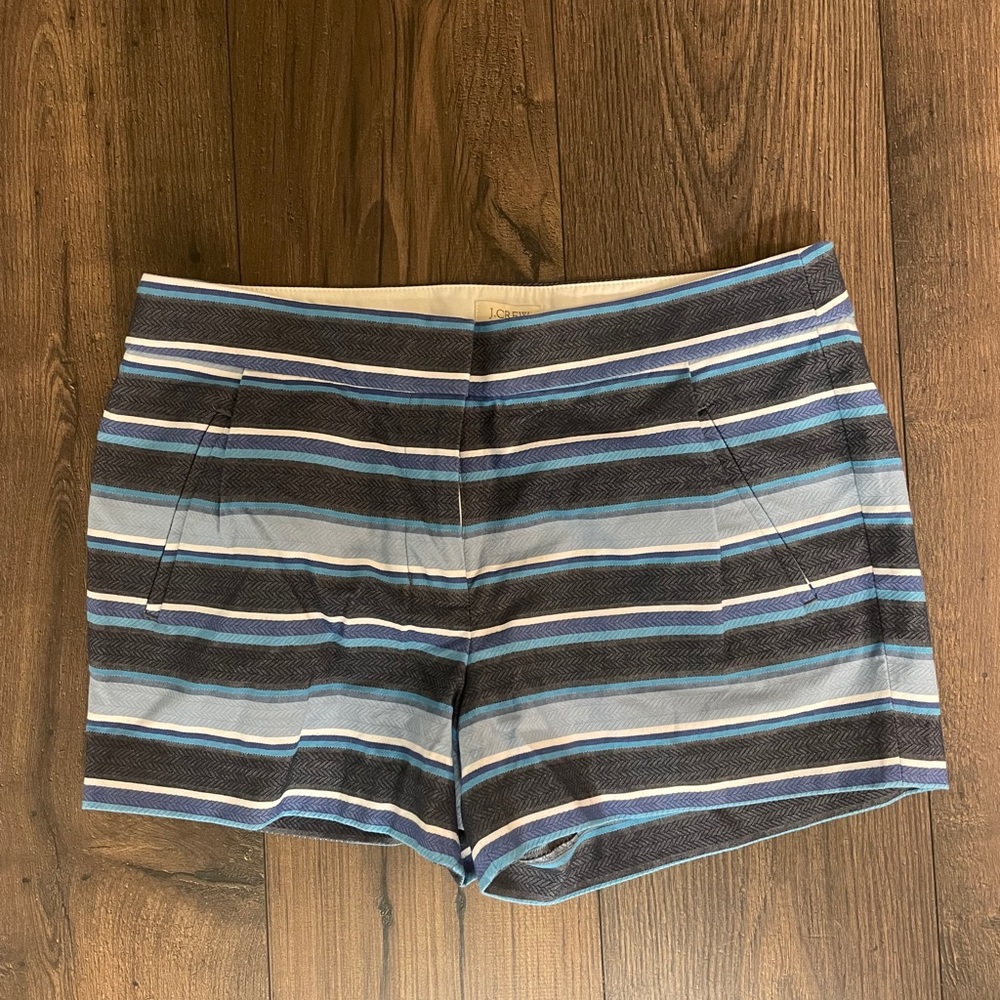 Blue-striped J Crew Women’s Chino shorts